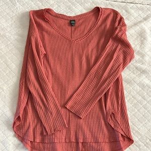 Wild Fable oversized thermal v neck top